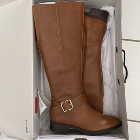 ALDO Arolla Tan Waterproof Flat Riding Boots - Size 5 / 35 - Picture 1 of 6
